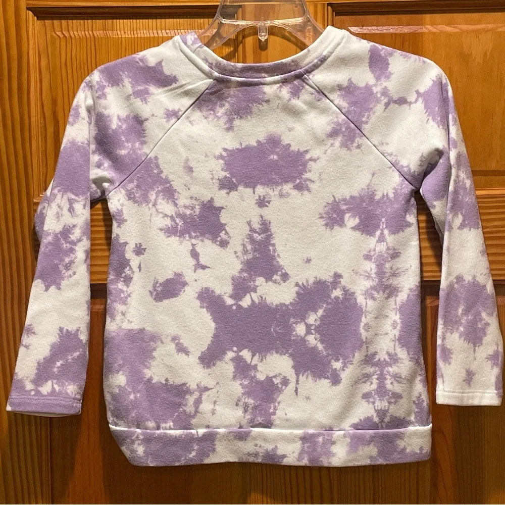 Carters Girls Size 10 10A Sweatshirt Purple & White Tie Dye Kindness Everyday